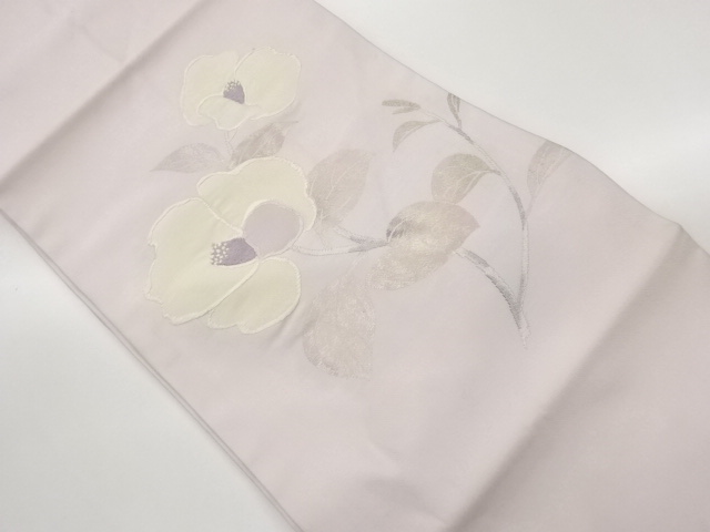 JAPANESE KIMONO / NAGOYA OBI / WOVEN FLOWER 